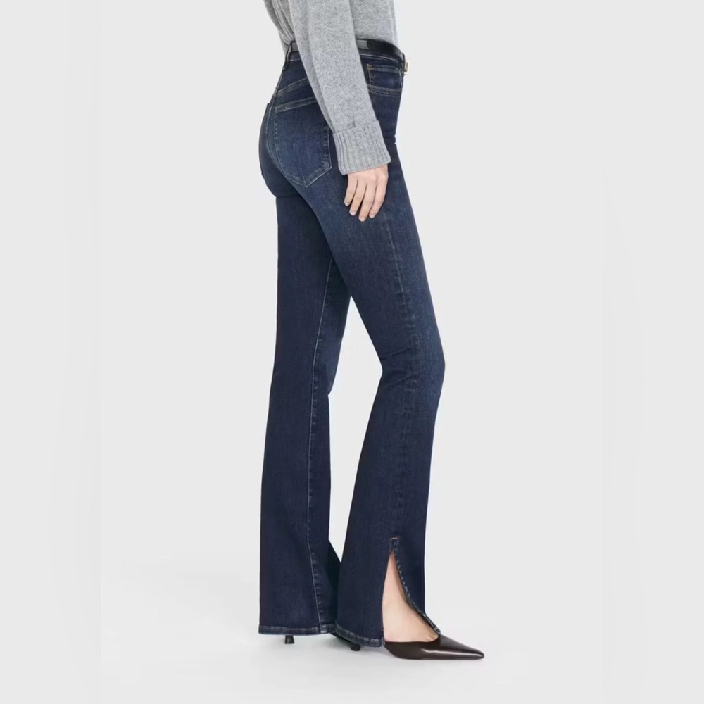 NWOT FRAME Le Mini Boot Slit high-rise flared jeans - Size 27